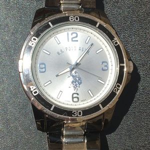 3 FOR $12 U.S Polo Assn Mens Silver Black Watch